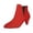 Red, variant on NexTorq Women's Pointed Toe Suede Chelsea Ankle Boots Cone Mid Heel Pull-On Short Boots for Fall Winter Office Dress Outfits and Everyday Casual Weekend Wear All Day Comfort Black US-5.5 (EU-36)