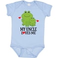 thumbnail image 3 of Inktastic My Uncle Loves Me Frog Boys or Girls Baby Bodysuit, 3 of 5