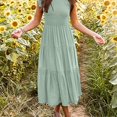 thumbnail image 1 of Vestido De Capas Sólidas  Vestido Informal Para Primavera Y Verano  Ropa De Mujer, 1 of 7