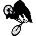 thumbnail image 2 of Bmx Wall Decal Sticker, Wallmonkeys Peel & Stick Vinyl Graphic (12 in H x 10 in W), 2 of 4
