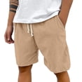 thumbnail image 4 of JTieacloth Men's Corduroy Casual Shorts Classic Stretch Short for Summer Beach Vacation(Yellow), 4 of 7
