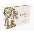 thumbnail image 7 of Darling Souvenir Personalized Engraved Laser Cut Wedding Guest Book Wooden Cover Sign-in Book Registry Guestbook Scrapbook-D5, 7 of 7