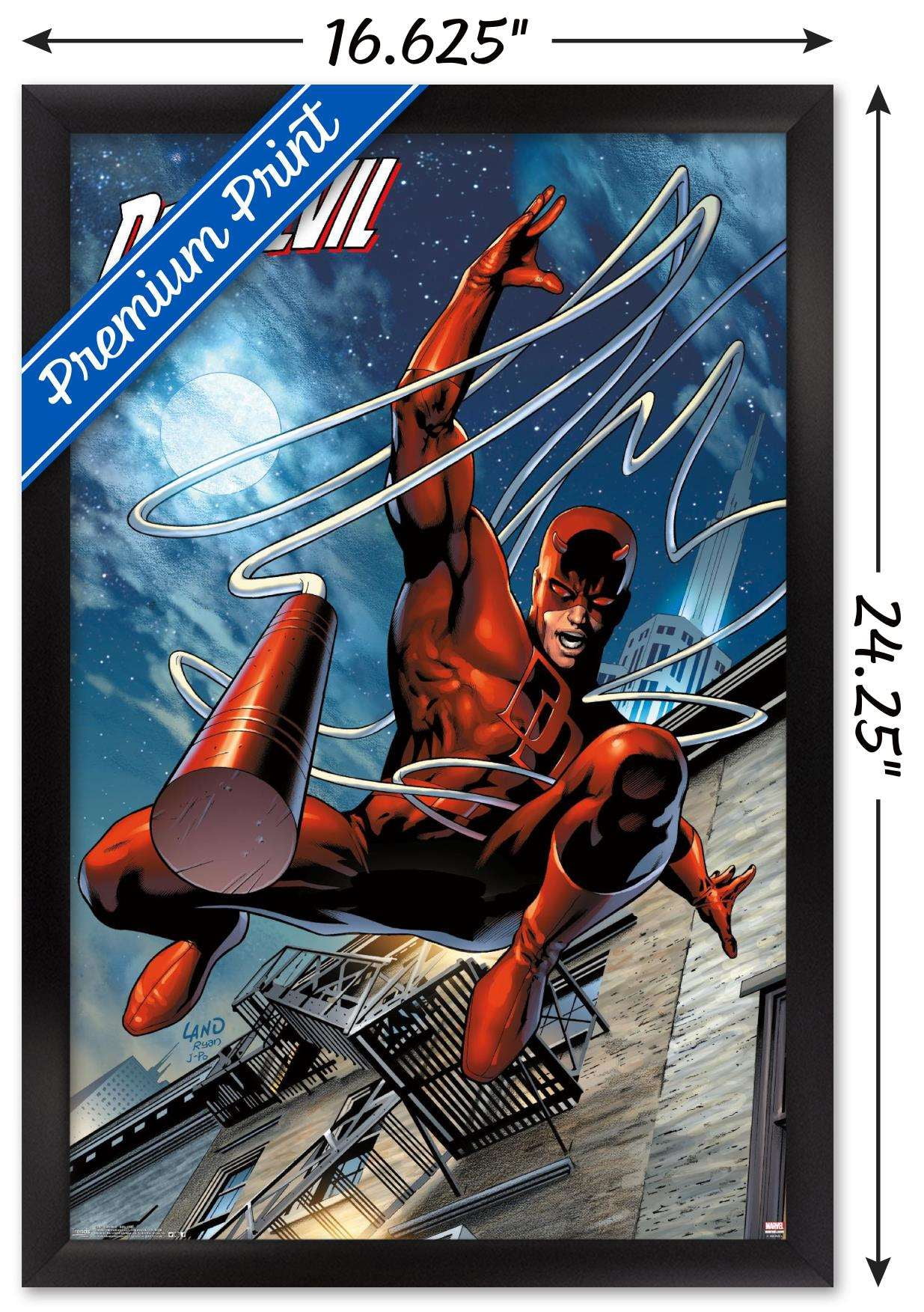 Marvel Comics - DaredeVil - Billy Club Wall Poster, 14.725" x 22.375", Framed