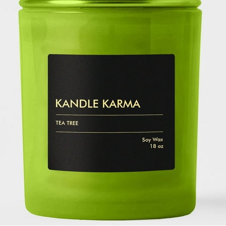 Kandle Karma Tea tree Scented Soy Wax Candle (500g/18oz)