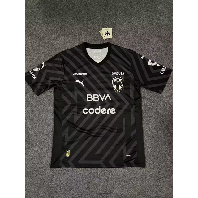 Camiseta de la Liga Mexicana 23-24 nuevo Monterrey segundo partido fuera de casa aficionados tailandeses negros