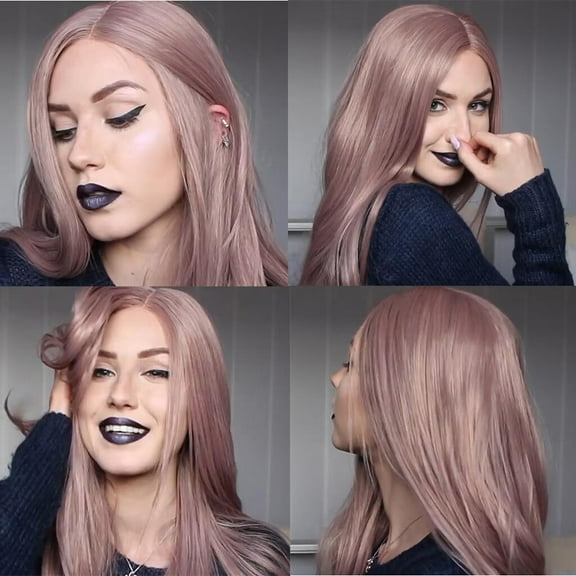 SUCS Fashion Women Long Straight Wig Bundles Synthetic Hair New Wig