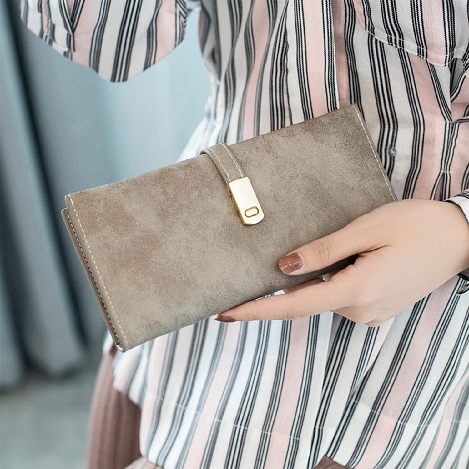 womens leather wallet purse