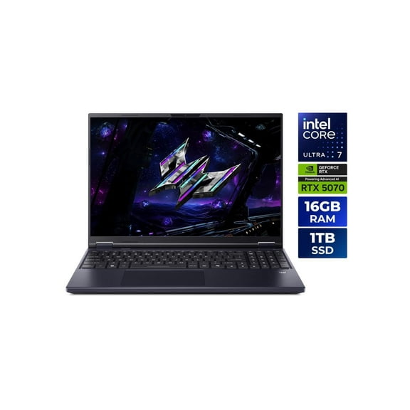 Acer NH.U1QAA.001 Gnb Acer 16" Ultra 7 255hx 5070 16g 1tb Nh.u1qaa.001