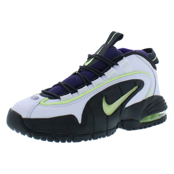 NIKE Air Max Penny 1 GS Boys Shoes Size 6, Color: White/Grey/Yellow