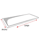 thumbnail image 3 of Plato Base de Fibra de Vidrio para Macetas  Mod. Rectangular 80x20cm Blanco FibraFormas Fibraformas de México Plato Rectangular 80x20cm Blanco, 3 of 5