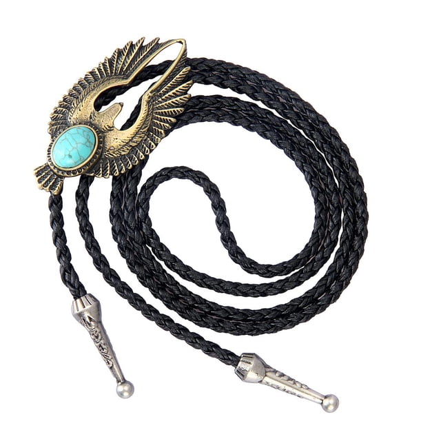 Cravate bolo western en Forme d'Aigle Vintage bronze