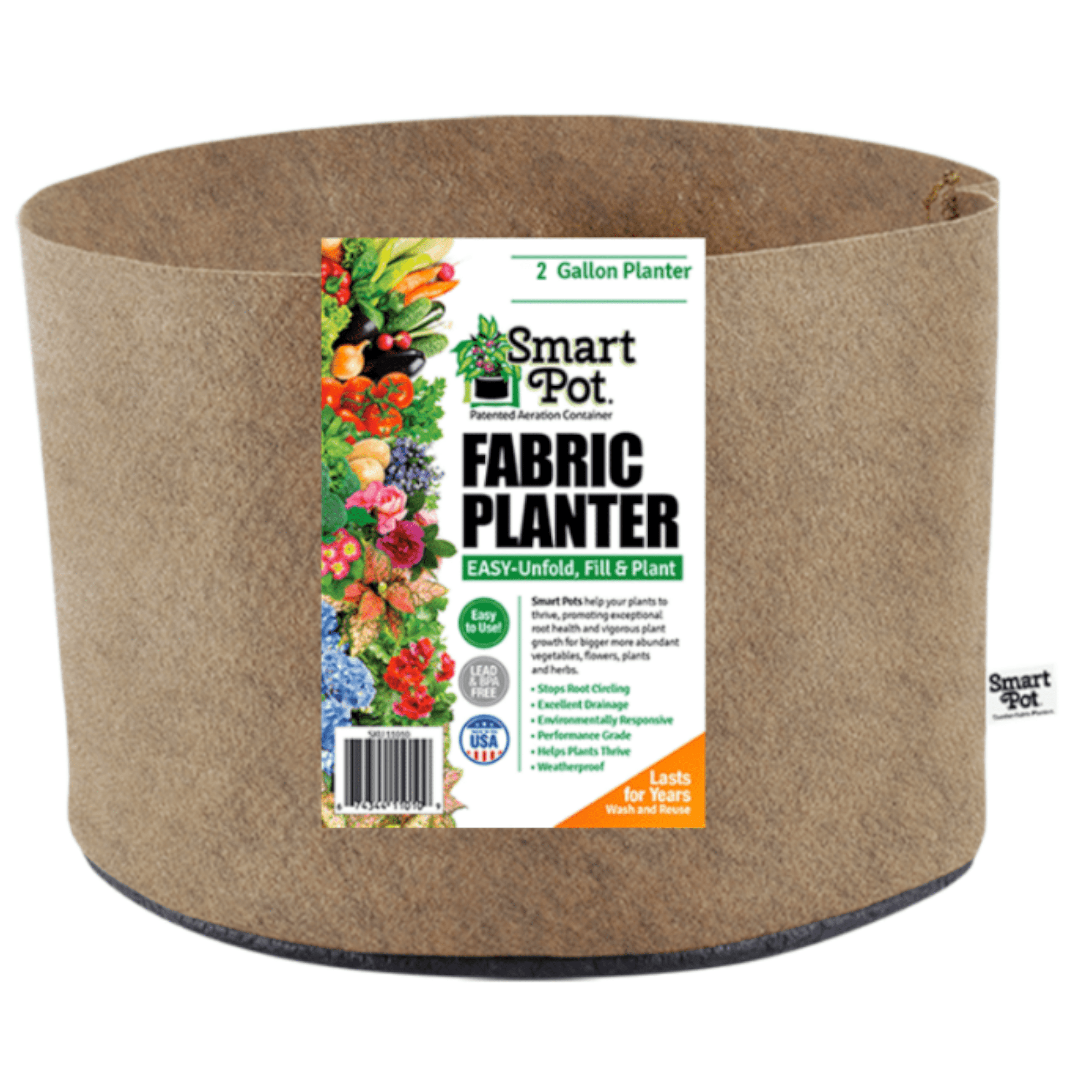 Pennington Ultra Grow Potting Soil & 2 Gallon Fabric Planter, 8 Qt. Bundle