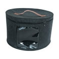 thumbnail image 4 of yuksok Hat Box Foldable Storage Bin Hat Storage Box Round Caps Boxes for Clothes Closet Black Medium, 4 of 9