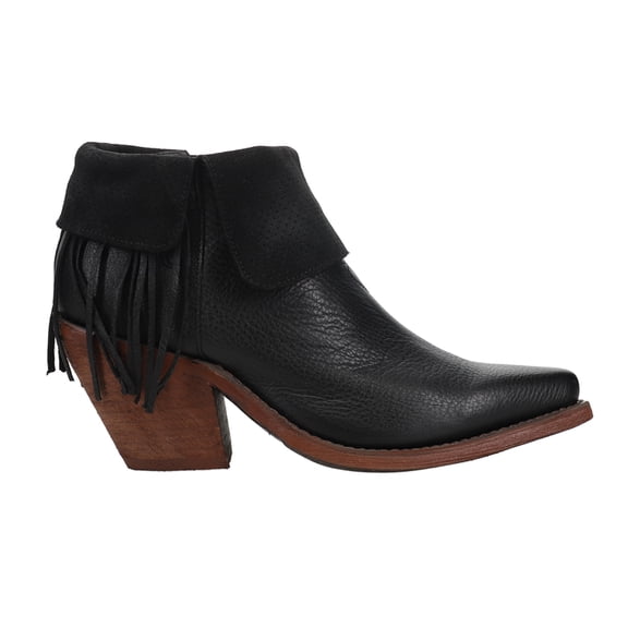 Justin Boots Womens Hope Fringe Snip Toe Cowboy Ankle Boots