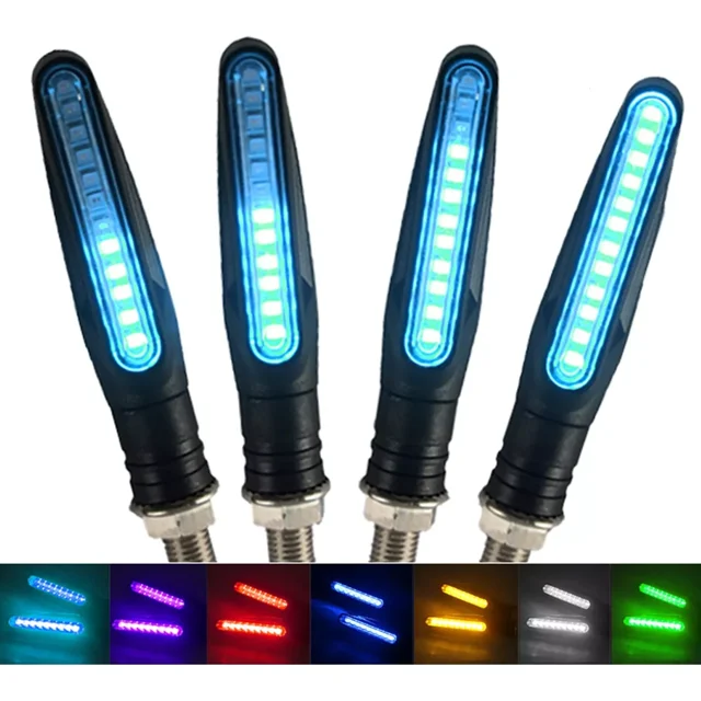 Direccionales Led Moto Secuencial Indicador Intermitente 4pz