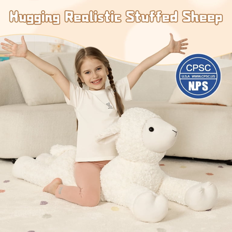 Tezituor 43.3 Inch Giant Sheep Body Pillow Plush Toy photo 5