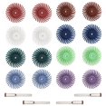 thumbnail image 1 of Juego de 16 cepillos abrasivos con cerdas radiales y disco de pulido mixto con 4 mandriles para herramienta rotativa, 1 of 5