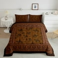 thumbnail image 2 of Erosebridal Brown Horseshoe Bedding Sets King with Comforter,Rustic Farmhouse Comforter Sets King Size,Western Bedroom Decor,Reversible,Breathable,3-Piece, 2 of 7