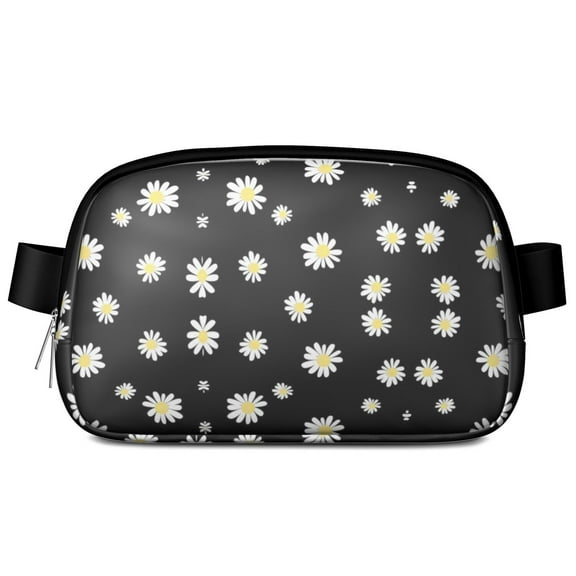 Retro Bloom Waist Bag – Boho Daisy Print Fanny Pack with Floral Wildflower Pattern for Cute Artistic Outdoor Style