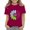 Wine, variant on CPNG Girls Sunflower Shirts Cute Summer Round Neck T-Shirt Floral Graphic Short Sleeve Tees Tops Casual Clothes(Yellow,3-4 Years)