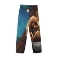 thumbnail image 3 of Lsque Squirrel Sleeping In Tree Print Men's Pajama Pants, Lounge Pant - Comfortable Home Wear,Elastic Waistband, Stylish Design-Medium, 3 of 9