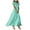 Mint Green, variant on Women Casual Loose Bohemian Floral Dress Short Sleeve Long Maxi Summer Beach Swing Dress Beige, XXL