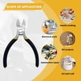 thumbnail image 4 of GFDYREE 5" Diagonal Cutters,5 Pack Wire Cutters,DIY Cutting Pliers,Spring Loaded Side Cutters, Wire Snips for Jewelry Making and Wire Cutting, 4 of 7
