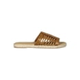 thumbnail image 2 of Women Leatherette Open Toe Caged Espadrille Slide Sandal 18475, 2 of 6