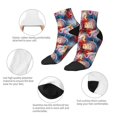 thumbnail image 5 of Pofeuu Hawaiian Style Print 30cm Socks, Adult Running Hiking Socks for Youth and Adult, 5 of 7