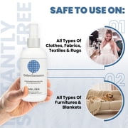 Static Blok Anti-Static Spray for Clothes - Instantly Eliminate Static Cling, Flyaways, and Shocks from Clothes, Fabrics, Linens, Blankets & Rugs- All-Natural Formula - Lasts All Day- 8oz