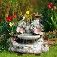 thumbnail image 1 of Estaca de Jardín, Adorno de Césped de Acrílico, Decoración de Patio con Diseño de Aves, Mariposas y Agua, 30 x 24 cm, para Macetas, Decoración Exterior, 1 of 8