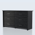 Mainstays Hillside 6Drawer Dresser, Blackwood Finish