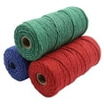 thumbnail image 4 of Christmas Cord/ 3mm 100m 3 Ply Coloured Macrame Cord/ Macrame Cord/Triple Strand Twisted Soft Cotton Rope/100% Cotton/DIY Macram, 4 of 7