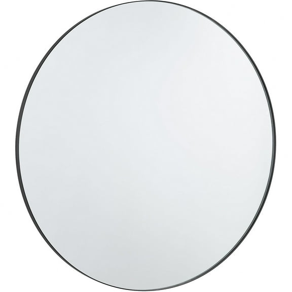 10-42-59-Quorum Lighting-Round Mirror-42 Inches Tall and 42 Inches Wide-Matte Black Finish