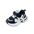 thumbnail image 2 of Children Soft Sole Outdoor Walking Footwear Boys Girls Breathable Mesh Hook & Loop Casual Sneakers Black 24, 2 of 9