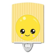 Caroline's Treasures BB8727CNL Smily Face Ceramic Night Light, 6x4x3", multicolor