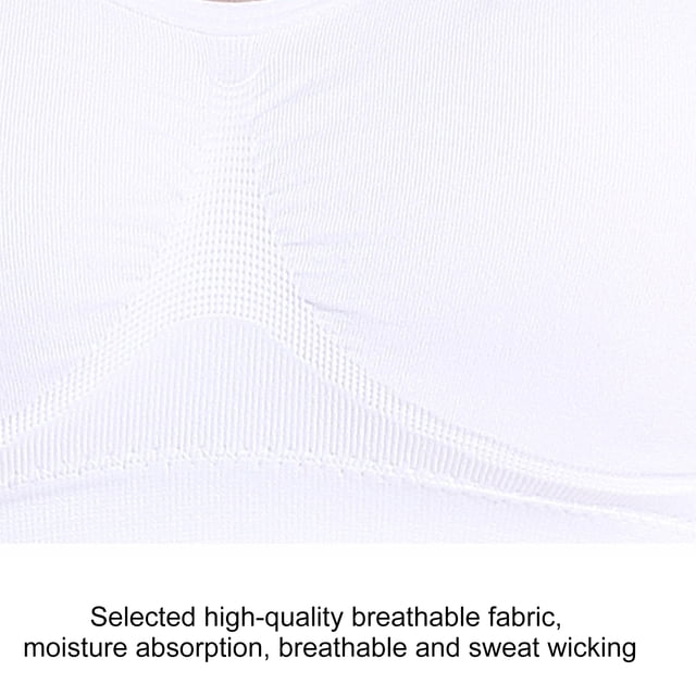Mujeres Fitness Sport Top Transpirable Ligero para Ejercicio de Baile (Blanco XXL) Ndcxsfigh Para estrenar