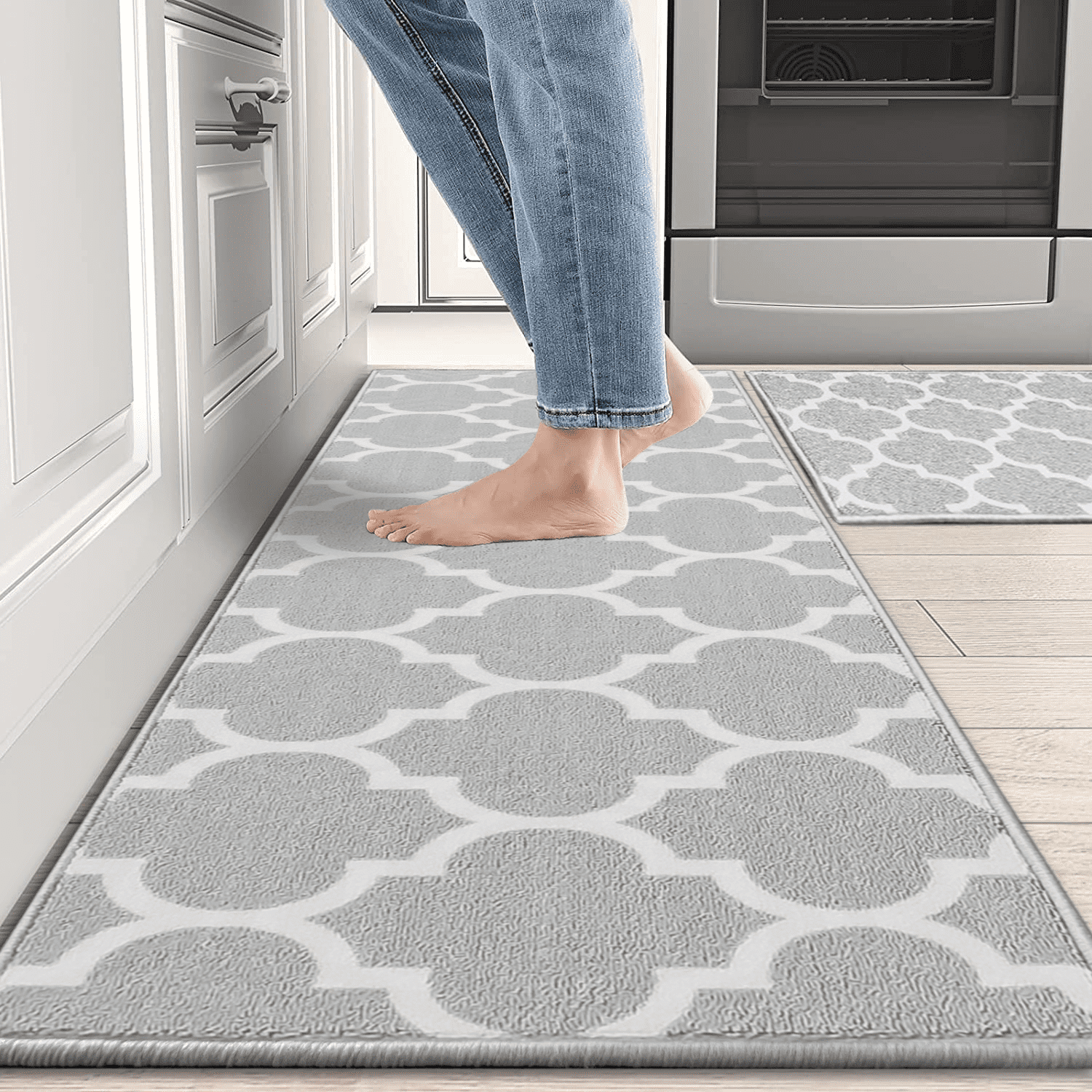 Set of 2 Anti Fatigue Mats for Kitchen Floor – Modern Rugs and Decor