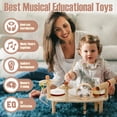 thumbnail image 3 of Juego de batería Vanplay para niños de más de 3 años, juguetes musicales de madera 11 en 1, 3 of 7