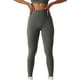 thumbnail image 1 of Pantalones de yoga de cintura alta para mujer, mallas elásticas con control de barriga y levantamiento de cadera, con bolsillo para ciclismo, correr, gris L, 1 of 6