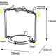 thumbnail image 2 of Soporte de exhibición para tazas de té, estante para tazas de té, puede contener 6 tazas, 6 platillos, 6 cucharas, lata de regalo, 2 of 5