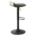thumbnail image 2 of Max 34 Inch Outdoor Barstool, Gray Resin Woven Wicker, Foldable, Set of 2- Saltoro Sherpi, 2 of 5