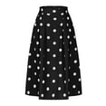 thumbnail image 4 of HomeGardon Maxi Skirts for Women Long Skirts Summer Women's Elastic Pocket Printed-line Skirt,S-XXL, 4 of 6