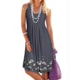 thumbnail image 2 of OVINYER Dress KILIG Summer Women Beach Midi Sleeveless Light Floral Casual Dress Lightweight Soft Breathable, 2 of 6