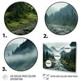 thumbnail image 3 of Designart "Veiled Peaks Maple Hush " Landscapes Metal Art Print Set, 3 of 5