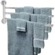 thumbnail image 3 of Toallero con Accesorios Base de aleación de Zinc Baño Colgador de Toallas montado en la Pared Estante abatible Giratorio, 3 of 4