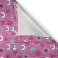 thumbnail image 6 of Ambesonne Feminine Grommet Curtain, Crown Pattern Flower, 50" x 54", Fuchsia, 6 of 6