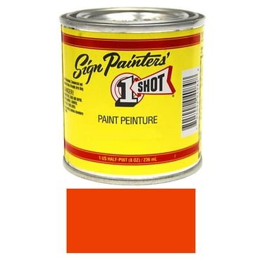 1/2 Pint 1 Shot VERMILLION Paint Lettering Enamel Pinstriping & Graphic Art