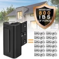 thumbnail image 4 of LOVEVER 1PC Home Security Reinforcement Door Lock - Childproof Door Locks for Front Door Kids Safety  Withstand 800 lbs for Inward Swing Doors  Add Extra Flip Lock Latches to Defend Apart, 4 of 9