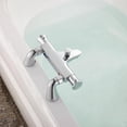 thumbnail image 2 of Single Handle Control Mixer Tap, Ergonomic Handle Design for Precise Temperature Setting, Universal G1_2 Connection Chrome Plated Brass Bathtub Faucet, 2 of 5